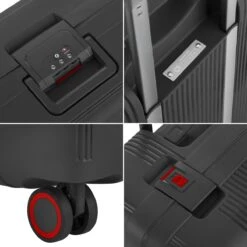 CarryOn Protector Luxe Handbagage Koffer - Trolley 55cm Met TSA-slot En Clipsluiting - Zwart -Koffer Winkel 1200x1200 1131