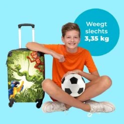 NoBoringSuitcases.com® Koffer Groot - Jungle - Dieren - Groen - Kinderen - Trolley Koffer Met TSA-slot - Met Wielen - 90 Liter - Reiskoffer - 66 Cm -Koffer Winkel 1200x1200 1269