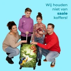 NoBoringSuitcases.com® Koffer Groot - Jungle - Dieren - Groen - Kinderen - Trolley Koffer Met TSA-slot - Met Wielen - 90 Liter - Reiskoffer - 66 Cm -Koffer Winkel 1200x1200 1272