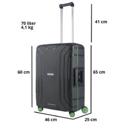 CarryOn Steward TSA Reiskoffer - 65cm Trolley Met Kliksloten - Dubbele Wielen - Donkergrijs 17 CarryOn Steward TSA Reiskoffer - 65cm Trolley Met Kliksloten - Dubbele Wielen - Donkergrijs -Koffer Winkel 1200x1200 1352
