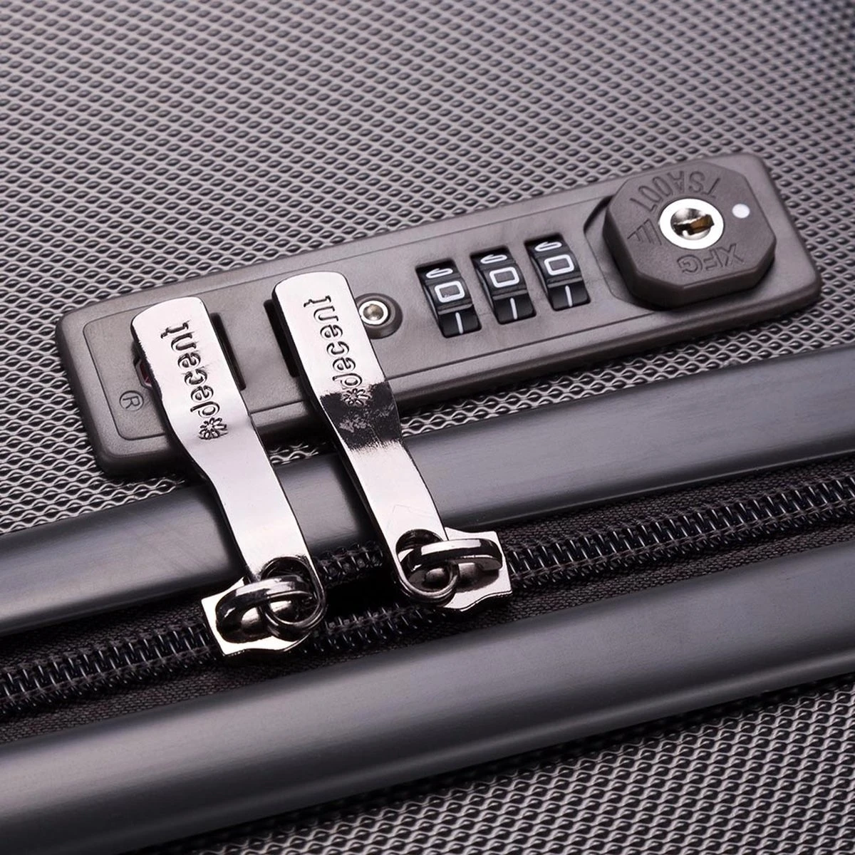 Decent Tranporto-One Grote Koffer - 76 Cm - TSA Slot - Anthracite 14 Decent Tranporto-One Grote Koffer - 76 Cm - TSA Slot - Anthracite - Afbeelding 12