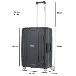 CarryOn Steward TSA Reiskoffer - 65cm Trolley Met Kliksloten - Dubbele Wielen - Zwart -Koffer Winkel 1200x1200 1445