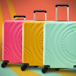 CabinMax Velocity Handbagage Koffer - Uitbreidbaar Trolley 44L - Harde Reiskoffer - 55x40x20/25 Cm - Lichtgewicht - Groot Capaciteit - Geel -Koffer Winkel 1200x1200 1460