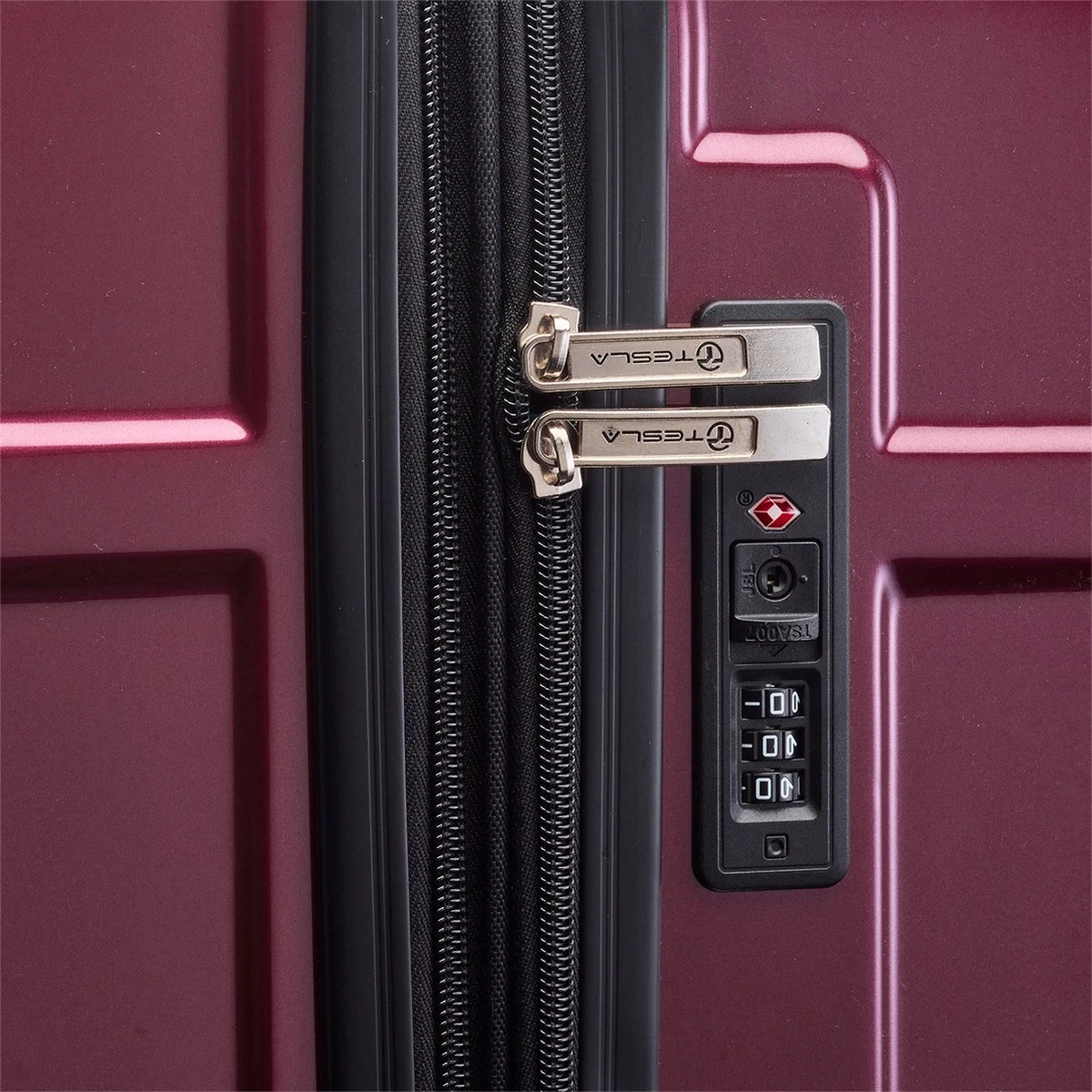 Tesla PC - Reiskoffer - 65 Cm - 4 Wielen - Rood 8 Tesla PC - Reiskoffer - 65 Cm - 4 Wielen - Rood - Afbeelding 6