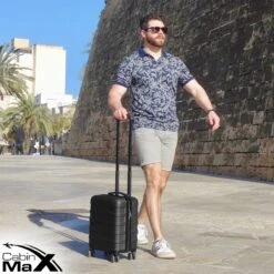 CabinMax Handbagage Koffer - Trolley 30L - Harde Reiskoffer - 45x36x20cm - Lichtgewicht - Groot Capaciteit - Zwart -Koffer Winkel 1200x1200 161