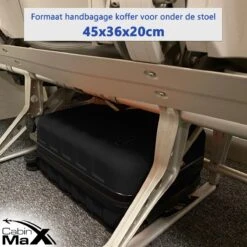 CabinMax Handbagage Koffer - Trolley 30L - Harde Reiskoffer - 45x36x20cm - Lichtgewicht - Groot Capaciteit - Zwart -Koffer Winkel 1200x1200 163