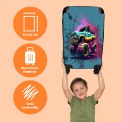 NoBoringSuitcases.com® Koffer Groot - Monstertruck - Verf - Graffiti - Roze - Neon - Trolley Koffer Met TSA-slot - Met Wielen - 90 Liter - Reiskoffer - 66 Cm 12 NoBoringSuitcases.com® Koffer Groot - Monstertruck - Verf - Graffiti - Roze - Neon - Trolley Koffer Met TSA-slot - Met Wielen - 90 Liter - Reiskoffer - 66 Cm -Koffer Winkel 1200x1200 1700