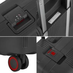 CarryOn Protector Luxe Grote Reiskoffer - Trolley 77cm Met TSA-klikslot - Ultrasterk - Zwart -Koffer Winkel 1200x1200 1816