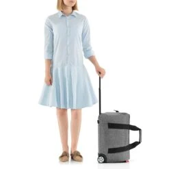 Reisenthel Allrounder Trolley Reiskoffer Reistas Op 2 Wielen - 30L - Twist Silver Grijs -Koffer Winkel 1200x1200 1855