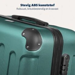 TRVLMORE Koffer - Handbagage - 54x36x20cm - 38L - Donkergroen -Koffer Winkel 1200x1200 186