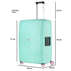 CarryOn Steward TSA Reiskoffer - 75cm Trolley Met Kliksloten - Dubbele Wielen - Mint 30 CarryOn Steward TSA Reiskoffer - 75cm Trolley Met Kliksloten - Dubbele Wielen - Mint -Koffer Winkel 1200x1200 1911