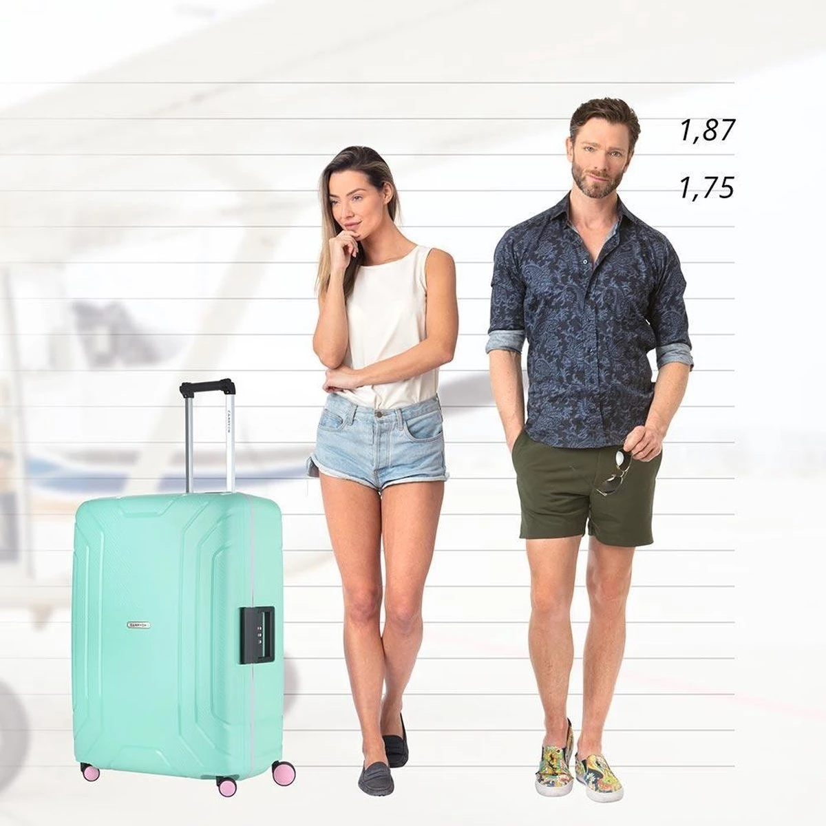 CarryOn Steward TSA Reiskoffer - 75cm Trolley Met Kliksloten - Dubbele Wielen - Mint 17 CarryOn Steward TSA Reiskoffer - 75cm Trolley Met Kliksloten - Dubbele Wielen - Mint - Afbeelding 15