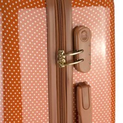 Princess Traveller Trendy Dots - Reiskoffer - Terra - M - 66cm -Koffer Winkel 1200x1200 2114