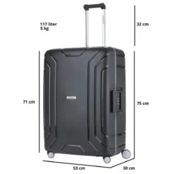 CarryOn Steward TSA Reiskoffer - 75cm Trolley Met Kliksloten - Dubbele Wielen - Zwart 28 CarryOn Steward TSA Reiskoffer - 75cm Trolley Met Kliksloten - Dubbele Wielen - Zwart -Koffer Winkel 1200x1200 2139