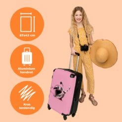NoBoringSuitcases.com® Koffer Groot - Slak - Roze - Meisjes - Racen - Trolley Koffer Met TSA-slot - Met Wielen - 90 Liter - Reiskoffer - 66 Cm 12 NoBoringSuitcases.com® Koffer Groot - Slak - Roze - Meisjes - Racen - Trolley Koffer Met TSA-slot - Met Wielen - 90 Liter - Reiskoffer - 66 Cm -Koffer Winkel 1200x1200 2163