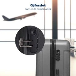 TRVLMORE Kofferset - 3 Delig - 38L (handbagage) + 70L + 110L - Donkergrijs 16 TRVLMORE Kofferset - 3 Delig - 38L (handbagage) + 70L + 110L - Donkergrijs -Koffer Winkel 1200x1200 2185