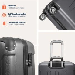 TRVLMORE Kofferset - 3 Delig - 38L (handbagage) + 70L + 110L - Donkergrijs 22 TRVLMORE Kofferset - 3 Delig - 38L (handbagage) + 70L + 110L - Donkergrijs -Koffer Winkel 1200x1200 2191