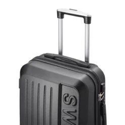 Swiss - Lausanne Handbagage Koffer 55x40x25 Cm - 4 Wielen - TSA-cijferslot - Zwart -Koffer Winkel 1200x1200 224