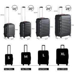 Monzana Kofferset - 4 Stuks S M L XL Met Wielen Cijferslot - Zwart 19 Monzana Kofferset - 4 Stuks S M L XL Met Wielen Cijferslot - Zwart -Koffer Winkel 1200x1200 2268