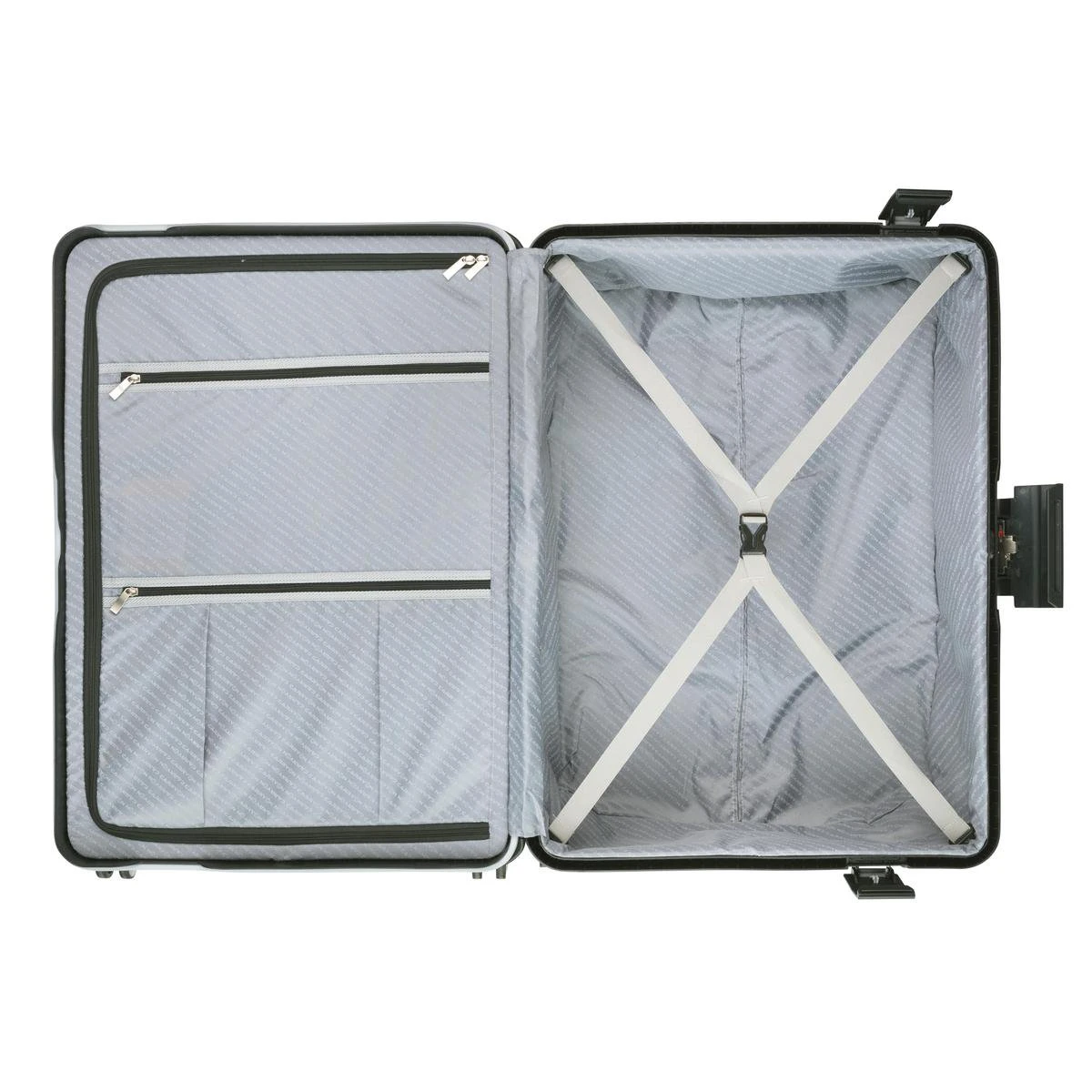 CarryOn Steward Kofferset - 2-delige TSA Trolleyset Met Kliksloten - Dubbele Wielen - Zwart 10 CarryOn Steward Kofferset - 2-delige TSA Trolleyset Met Kliksloten - Dubbele Wielen - Zwart - Afbeelding 8