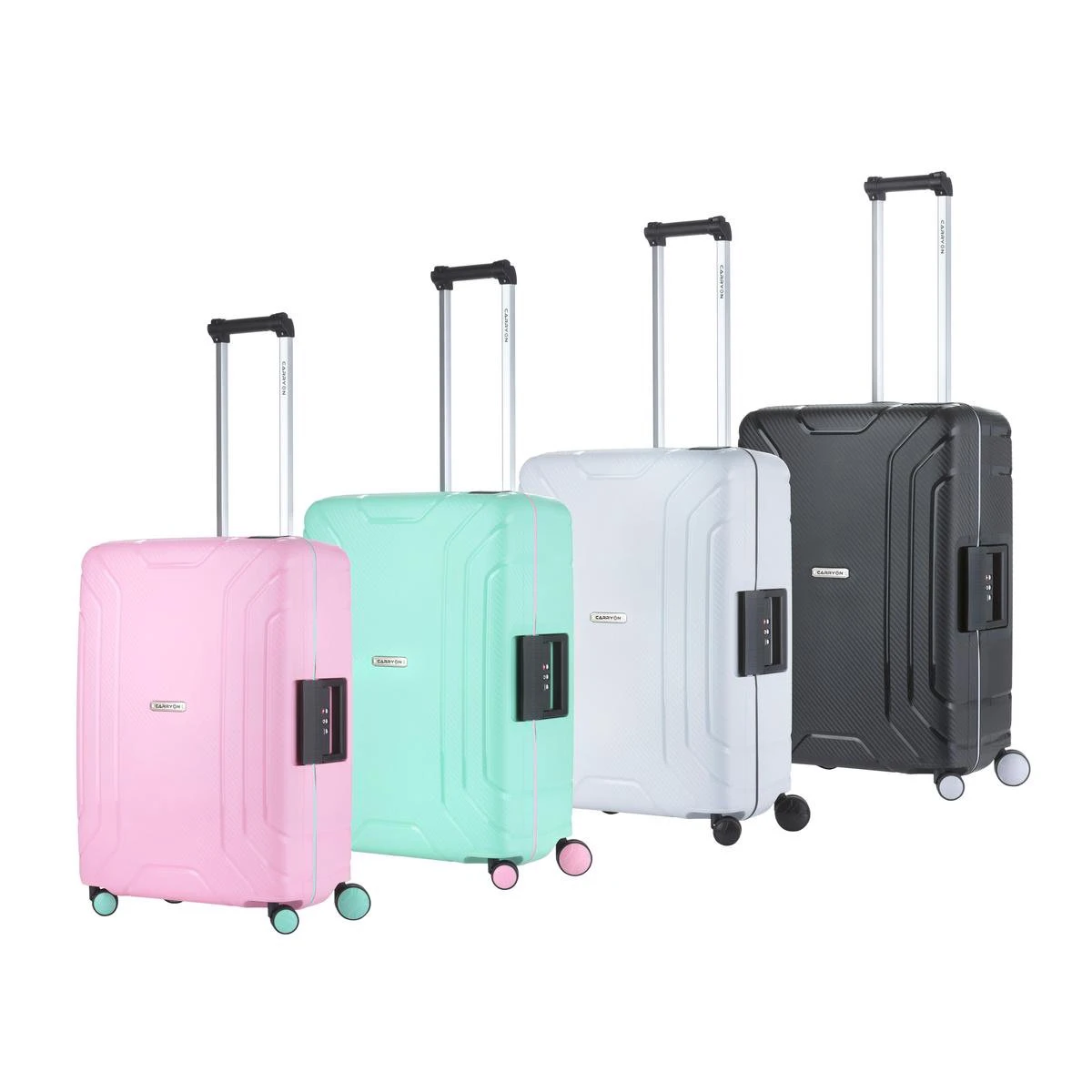 CarryOn Steward Kofferset - 2-delige TSA Trolleyset Met Kliksloten - Dubbele Wielen - Zwart 11 CarryOn Steward Kofferset - 2-delige TSA Trolleyset Met Kliksloten - Dubbele Wielen - Zwart - Afbeelding 9