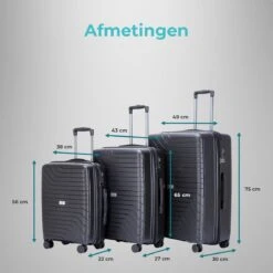 Legage Kofferset - Kofferset 3-Delig - Inclusief TSA Sloten - 1 Handbagage Koffer - Trolley - Zwart 19 Legage Kofferset - Kofferset 3-Delig - Inclusief TSA Sloten - 1 Handbagage Koffer - Trolley - Zwart -Koffer Winkel 1200x1200 2467