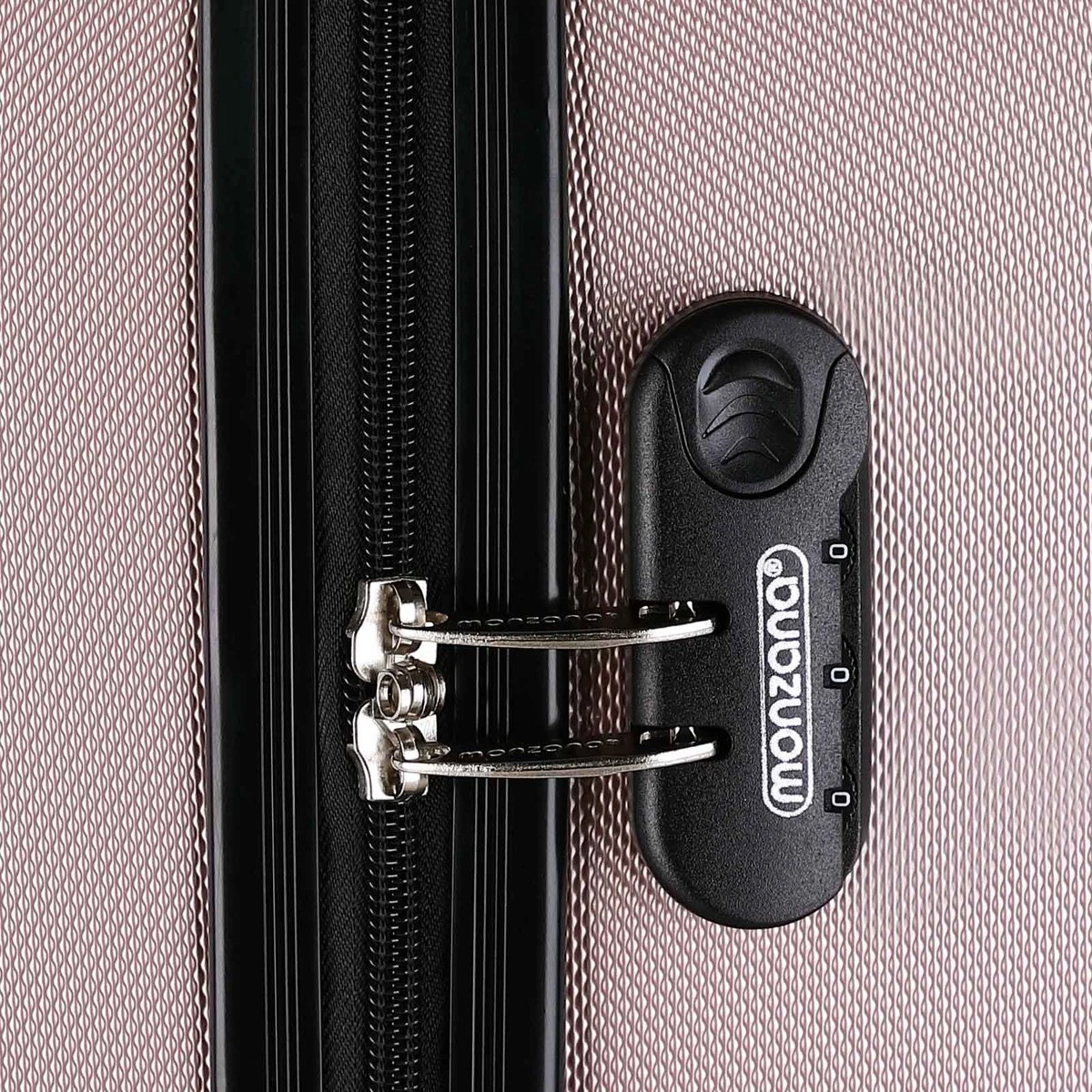 Monzana Hardcase Kofferset 4 Delig - Baseline Beautycase/M/L/XL - Rosé 8 Monzana Hardcase Kofferset 4 Delig - Baseline Beautycase/M/L/XL - Rosé - Afbeelding 6