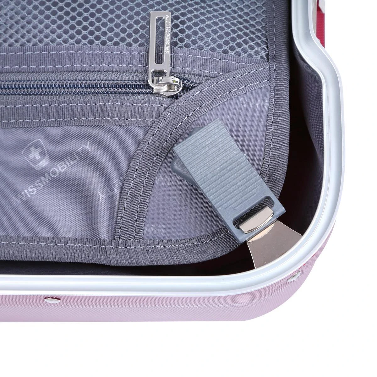 Swissmobility Elite Handbagagekoffer - 55cm Luxe Handbagage Met Dubbele TSA-kliksloten - Blauw 8 Swissmobility Elite Handbagagekoffer - 55cm Luxe Handbagage Met Dubbele TSA-kliksloten - Blauw - Afbeelding 6