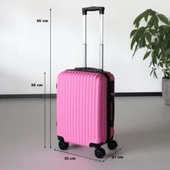 Handbagage Koffer 55cm Roze 4 Wielen Trolley Met Pin Slot 13 Handbagage Koffer 55cm Roze 4 Wielen Trolley Met Pin Slot -Koffer Winkel 1200x1200 300