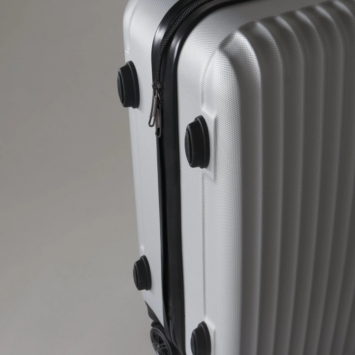 Handbagage Koffer 55cm Zilver 4 Wielen Trolley Met Pin Slot 4 Handbagage Koffer 55cm Zilver 4 Wielen Trolley Met Pin Slot - Afbeelding 2