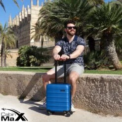 CabinMax Handbagage Koffer - Trolley 30L - Harde Reiskoffer - 45x36x20cm - Lichtgewicht - Groot Capaciteit - Aegean Blue 20 CabinMax Handbagage Koffer - Trolley 30L - Harde Reiskoffer - 45x36x20cm - Lichtgewicht - Groot Capaciteit - Aegean Blue -Koffer Winkel 1200x1200 326