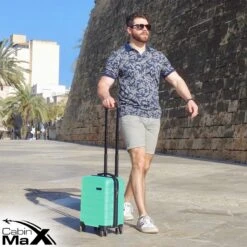 CabinMax Handbagage Koffer - Trolley 30L - Harde Reiskoffer - 45x36x20cm - Lichtgewicht - Groot Capaciteit - Mint Green 20 CabinMax Handbagage Koffer - Trolley 30L - Harde Reiskoffer - 45x36x20cm - Lichtgewicht - Groot Capaciteit - Mint Green -Koffer Winkel 1200x1200 366