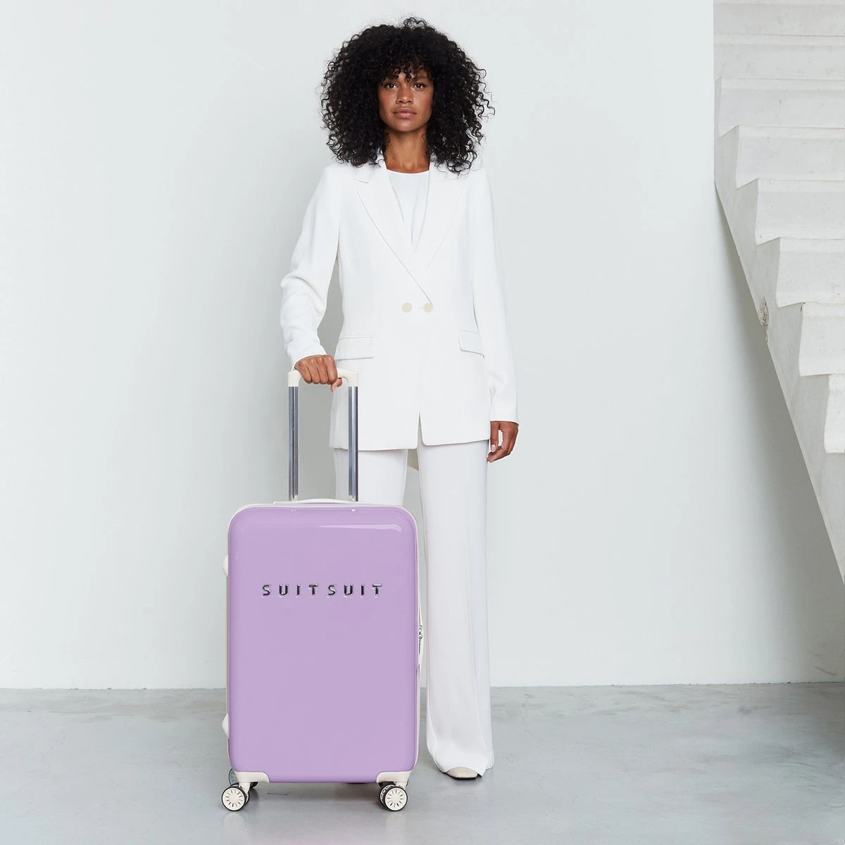 SUITSUIT - Fabulous Fifties - Royal Lavender - Reiskoffer (66 Cm) 4 SUITSUIT - Fabulous Fifties - Royal Lavender - Reiskoffer (66 Cm) - Afbeelding 2