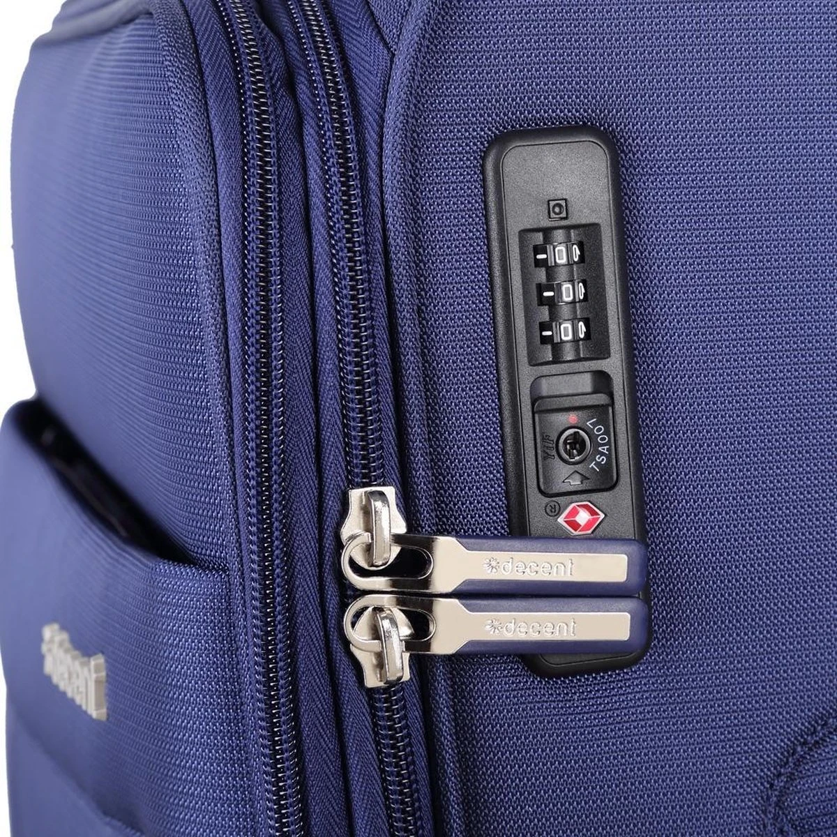 Decent D-Upright Handbagage Koffer - 55 Cm - TSA Slot - Donkerblauw 8 Decent D-Upright Handbagage Koffer - 55 Cm - TSA Slot - Donkerblauw - Afbeelding 6