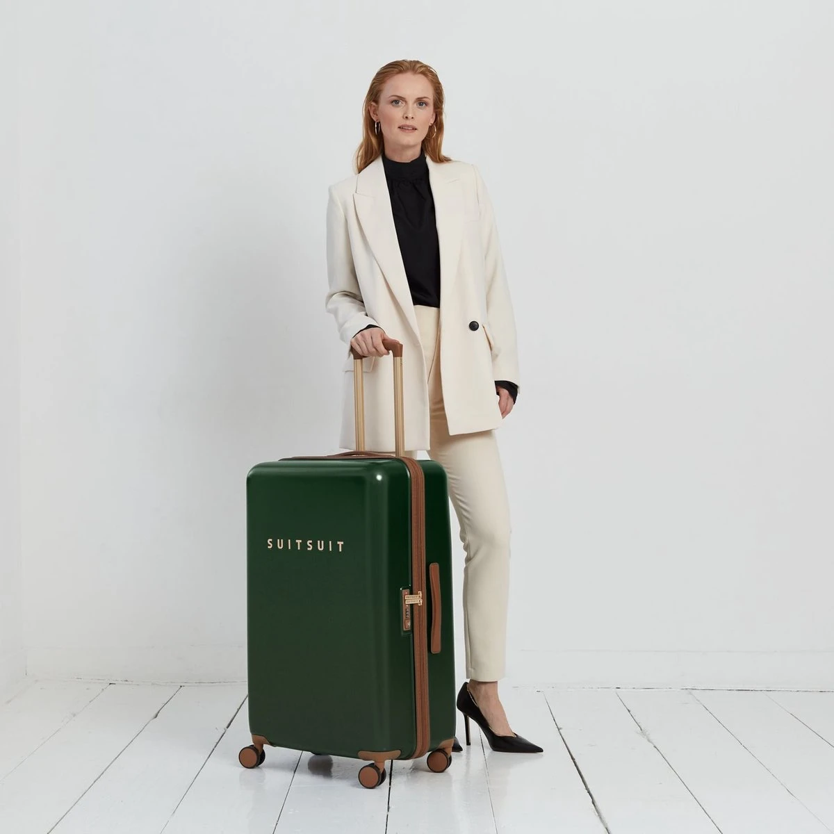 SUITSUIT - Fab Seventies Classic - Beetle Green - Reiskoffer (76 Cm) 4 SUITSUIT - Fab Seventies Classic - Beetle Green - Reiskoffer (76 Cm) - Afbeelding 2