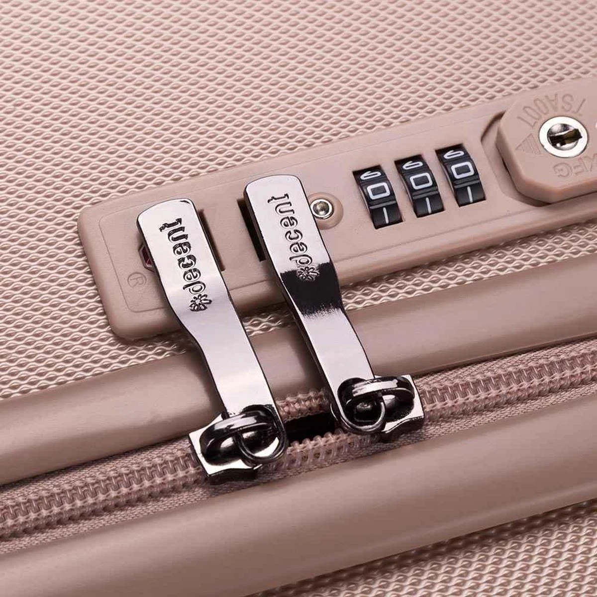 Decent Tranporto-One Handbagage Koffer 55 Cm - Zalmroze 11 Decent Tranporto-One Handbagage Koffer 55 Cm - Zalmroze - Afbeelding 9