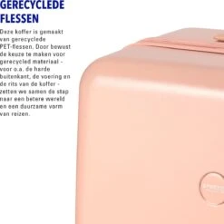 Princess Traveller Harlem - Handbaggage Koffer - Roze - S - 55cm -Koffer Winkel 1200x1200 49