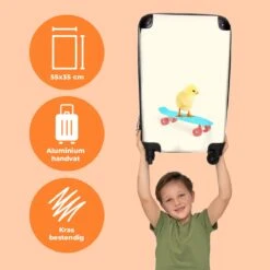 NoBoringSuitcases.com® Kinderkoffer - Trolley Op Wieltjes - Kuiken - Skateboard - Blauw - Kinderen - Dieren - Reiskoffer Kinderen - Past Binnen 55x40x20 Cm En 55x35x25 Cm - Fotokoffer 12 NoBoringSuitcases.com® Kinderkoffer - Trolley Op Wieltjes - Kuiken - Skateboard - Blauw - Kinderen - Dieren - Reiskoffer Kinderen - Past Binnen 55x40x20 Cm En 55x35x25 Cm - Fotokoffer -Koffer Winkel 1200x1200 528