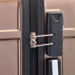 Tesla PC - Handbagage Koffer - 55x35x20 Cm - 4 Wielen - Goud -Koffer Winkel 1200x1200 558