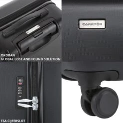 CarryOn Skyhopper Handbagage En Beautycase - 55cm TSA Trolley En Make-up Koffer - Zwart 17 CarryOn Skyhopper Handbagage En Beautycase - 55cm TSA Trolley En Make-up Koffer - Zwart -Koffer Winkel 1200x1200 571