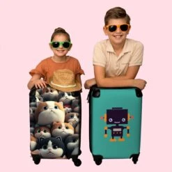 NoBoringSuitcases.com® Koffer - Handbagagekoffer - Kat - Dieren - Poes - Patronen - Trolley Op Wieltjes - Past Binnen 55x40x20 Cm En 55x35x25 Cm - Reiskoffers 16 NoBoringSuitcases.com® Koffer - Handbagagekoffer - Kat - Dieren - Poes - Patronen - Trolley Op Wieltjes - Past Binnen 55x40x20 Cm En 55x35x25 Cm - Reiskoffers -Koffer Winkel 1200x1200 584