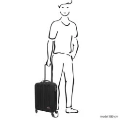 Eastpak TRANZSHELL S Reiskoffer (54 X 39 X 20 Cm) - Black -Koffer Winkel 1200x1200 590