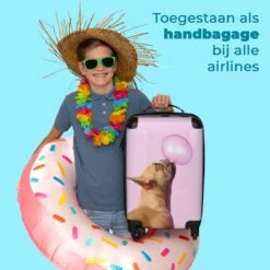 NoBoringSuitcases.com® Kinderkoffer - Hond - Dieren - Kauwgom - Roze - Kinderen - Trolley Kinderen - Past Binnen 55x40x20 Cm En 55x35x25 Cm - Reiskoffer Met Wielen - Koffertje 18 NoBoringSuitcases.com® Kinderkoffer - Hond - Dieren - Kauwgom - Roze - Kinderen - Trolley Kinderen - Past Binnen 55x40x20 Cm En 55x35x25 Cm - Reiskoffer Met Wielen - Koffertje -Koffer Winkel 1200x1200 649