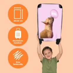 NoBoringSuitcases.com® Kinderkoffer - Hond - Dieren - Kauwgom - Roze - Kinderen - Trolley Kinderen - Past Binnen 55x40x20 Cm En 55x35x25 Cm - Reiskoffer Met Wielen - Koffertje 23 NoBoringSuitcases.com® Kinderkoffer - Hond - Dieren - Kauwgom - Roze - Kinderen - Trolley Kinderen - Past Binnen 55x40x20 Cm En 55x35x25 Cm - Reiskoffer Met Wielen - Koffertje -Koffer Winkel 1200x1200 654