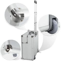 Tectake Business Pilotenkoffer - 55 X 49 X 22 Cm -Koffer Winkel 1200x1200 670