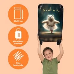 NoBoringSuitcases.com® Koffer - Beer - Rok - Ballet - Licht - Portret - Trolley Op Wieltjes - Reiskoffer - Past Binnen 55x40x20 Cm En 55x35x25 Cm - Handbagagekoffer - Fotokoffer 13 NoBoringSuitcases.com® Koffer - Beer - Rok - Ballet - Licht - Portret - Trolley Op Wieltjes - Reiskoffer - Past Binnen 55x40x20 Cm En 55x35x25 Cm - Handbagagekoffer - Fotokoffer -Koffer Winkel 1200x1200 689