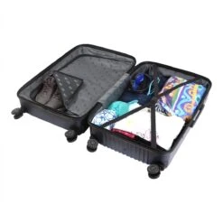 Handbagage Koffer 22"- Reiskoffer Met Wielen - Handbagage Trolley -Harde Reiskoffer- Trolley Met Gevoerde Binnekant- Marineblauw 19 Handbagage Koffer 22"- Reiskoffer Met Wielen - Handbagage Trolley -Harde Reiskoffer- Trolley Met Gevoerde Binnekant- Marineblauw -Koffer Winkel 1200x1200 717