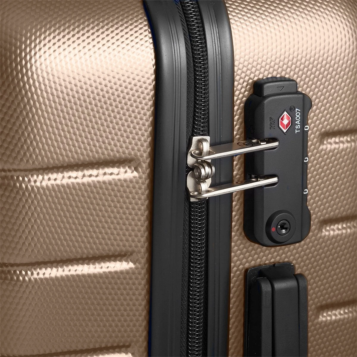 Swiss Alpine 2.0 - Handbagage Koffer - 55x35x20 Cm - 4 Wielen - Goud - Brons 7 Swiss Alpine 2.0 - Handbagage Koffer - 55x35x20 Cm - 4 Wielen - Goud - Brons - Afbeelding 5