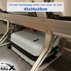 CabinMax Handbagage Koffer - Trolley 30L - Harde Reiskoffer - 45x36x20cm - Lichtgewicht - Groot Capaciteit - Wit -Koffer Winkel 1200x1200 772