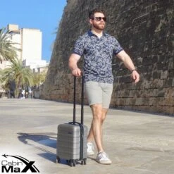 CabinMax Handbagage Koffer - Trolley 30L - Harde Reiskoffer - 45x36x20cm - Lichtgewicht - Groot Capaciteit - Steel Grey 20 CabinMax Handbagage Koffer - Trolley 30L - Harde Reiskoffer - 45x36x20cm - Lichtgewicht - Groot Capaciteit - Steel Grey -Koffer Winkel 1200x1200 80